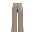 Agolde Brown Cotton Casual Pants