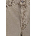 Agolde Brown Cotton Casual Pants