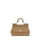 Dolce & Gabbana Beige Calf Leather Bos Taurus Handbag