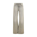 Our Legacy Gray Cotton Straight-Leg Jeans