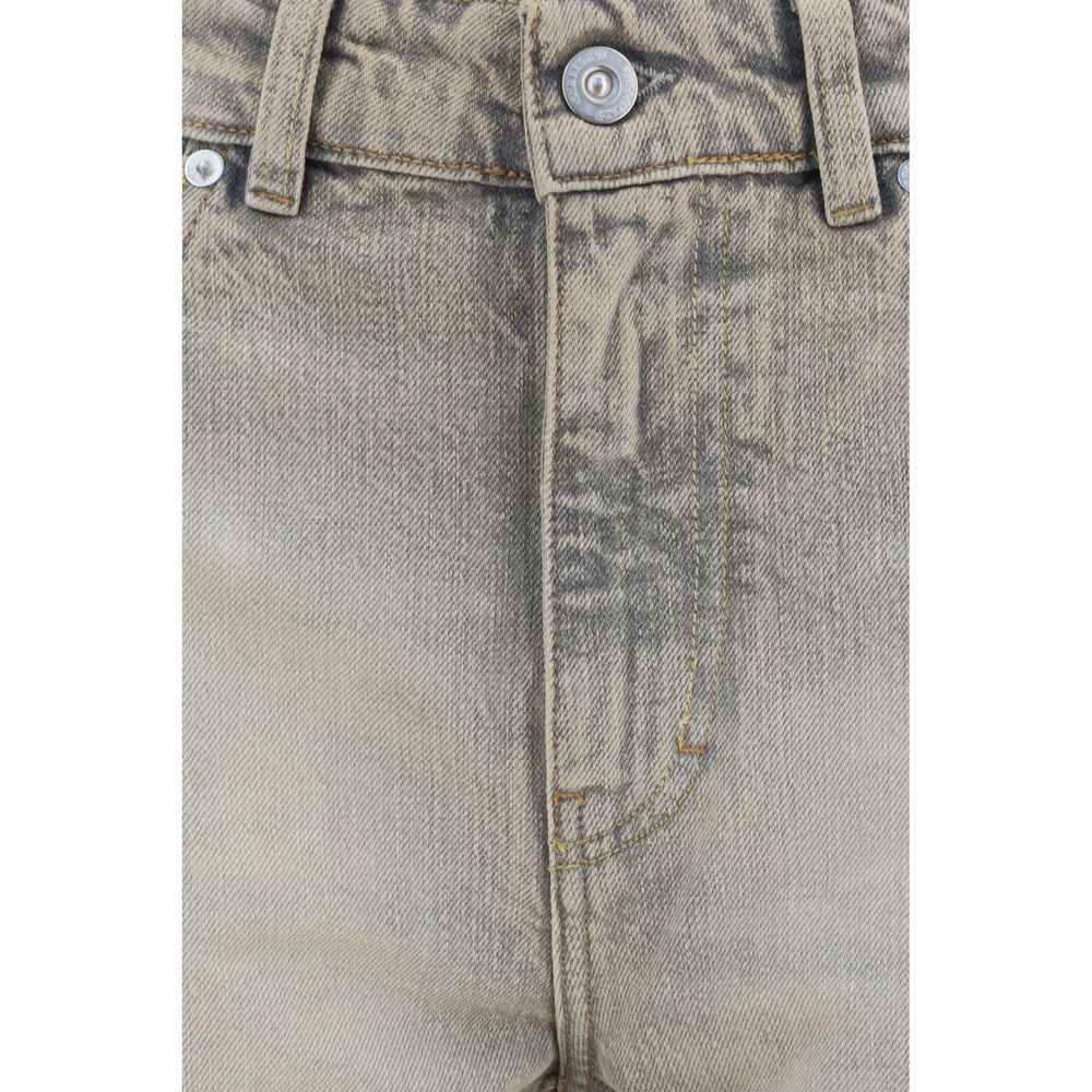 Our Legacy Gray Cotton Straight-Leg Jeans