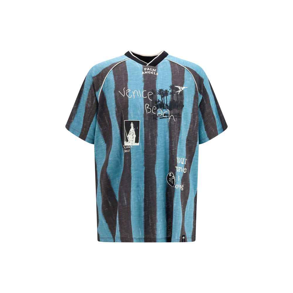 Palm Angels Blue Cotton Sportswear