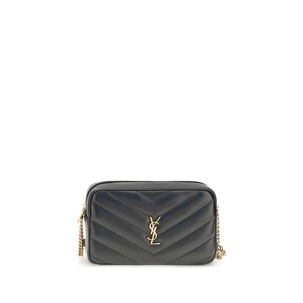 Saint Laurent Black Lamb Ovis Aries Aries Shoulder Bag