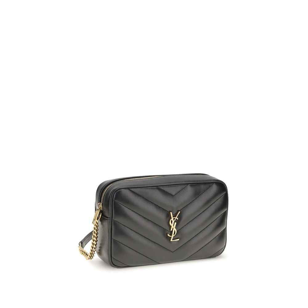 Saint Laurent Black Lamb Ovis Aries Aries Shoulder Bag