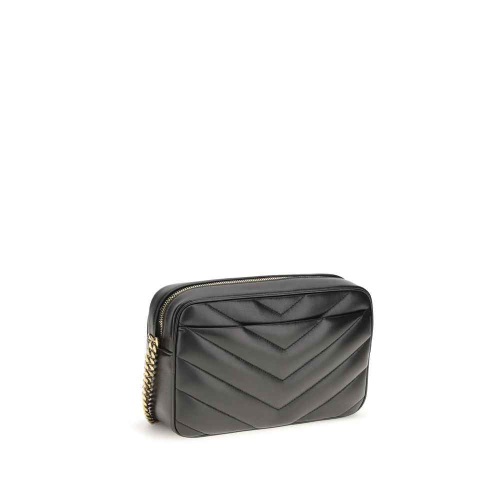 Saint Laurent Black Lamb Ovis Aries Aries Shoulder Bag