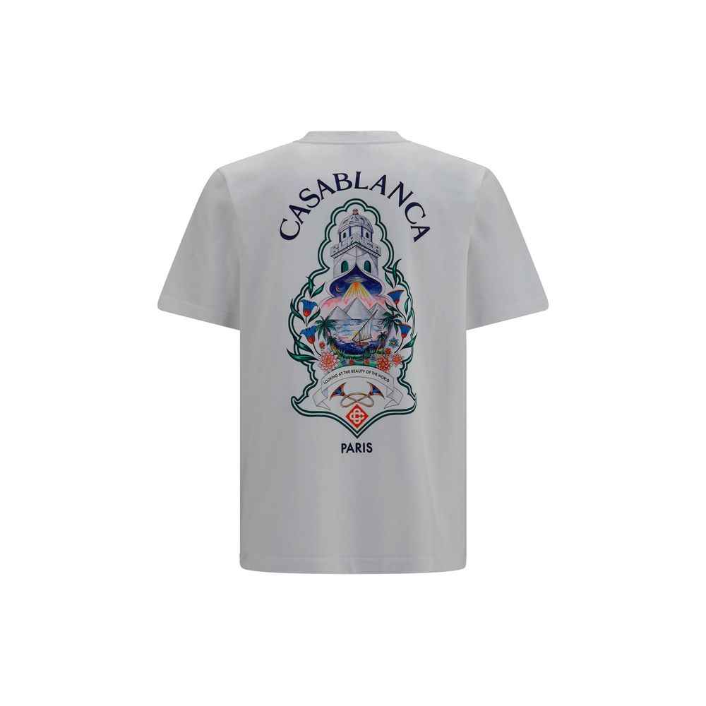 Casablanca White Cotton T-Shirt