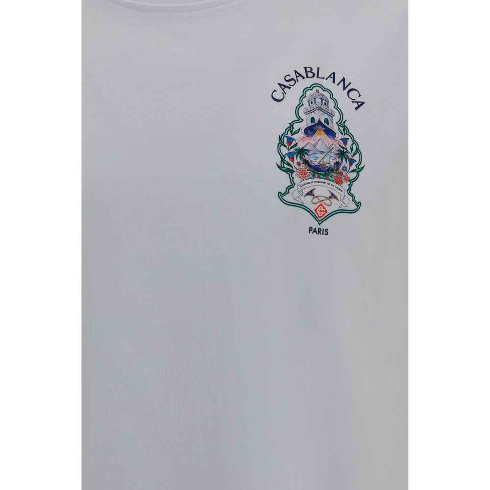 Casablanca White Cotton T-Shirt