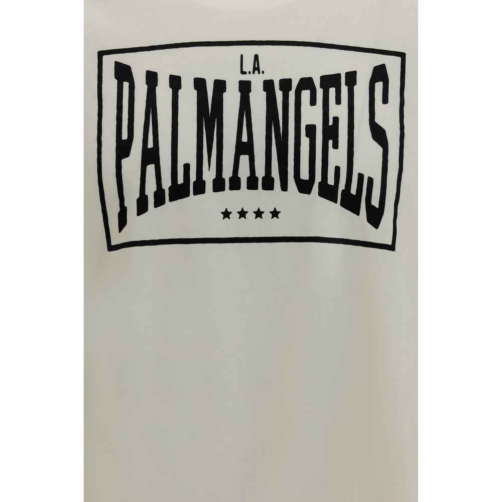 Palm Angels Beige Cotton T-Shirt