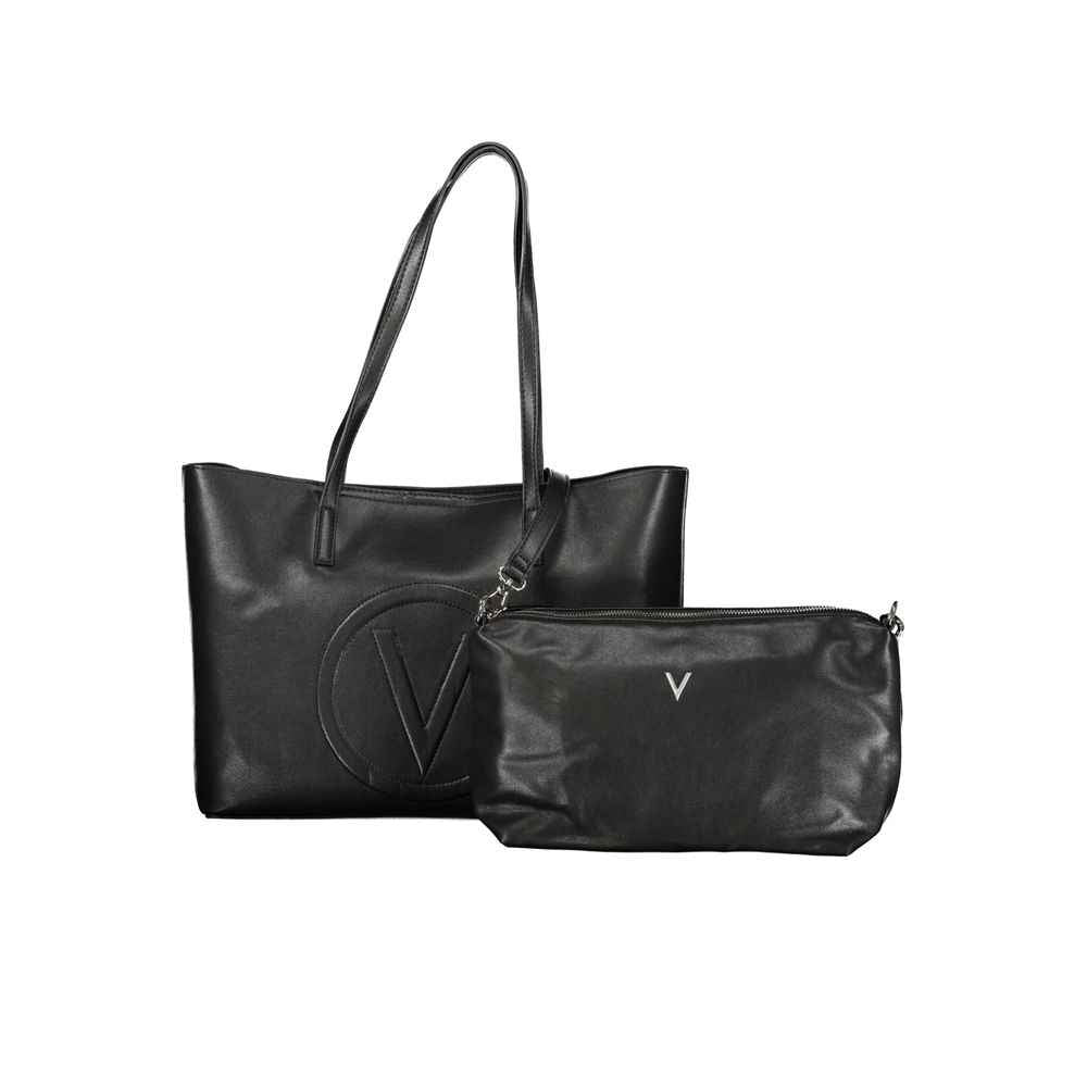 Mario Valentino Nero Poliuretano Women's Bag with Adjustable Strap