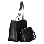 Mario Valentino Nero Poliuretano Women's Bag with Adjustable Strap