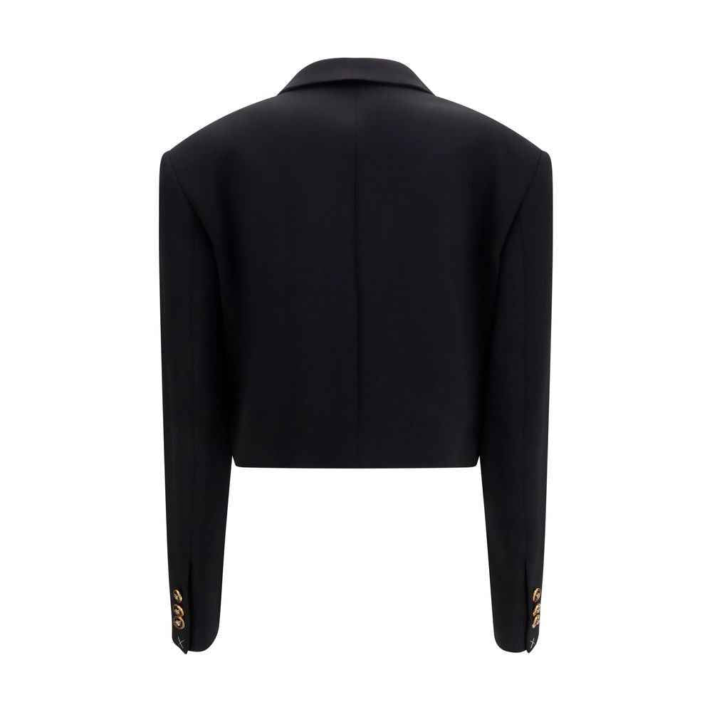 Versace Black Wool Oves Aries Blazer