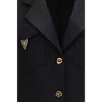 Versace Black Wool Oves Aries Blazer