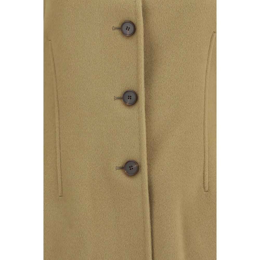 Rohe Beige Wool Oves Aries Full-Length Jacket