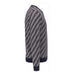 Malo Blue Linen Men Sweater