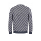 Malo Blue Linen Men Sweater