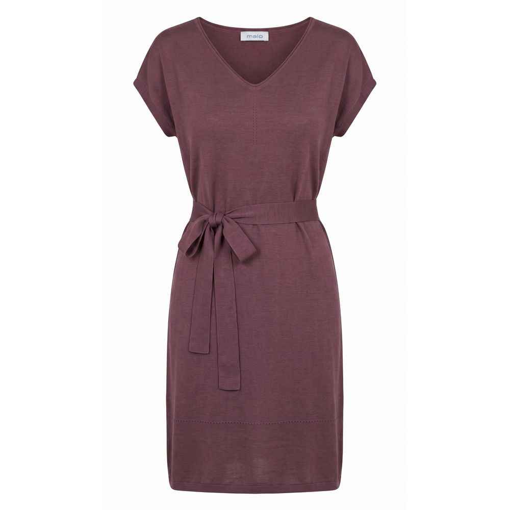 Malo Purple Silk Women Dress