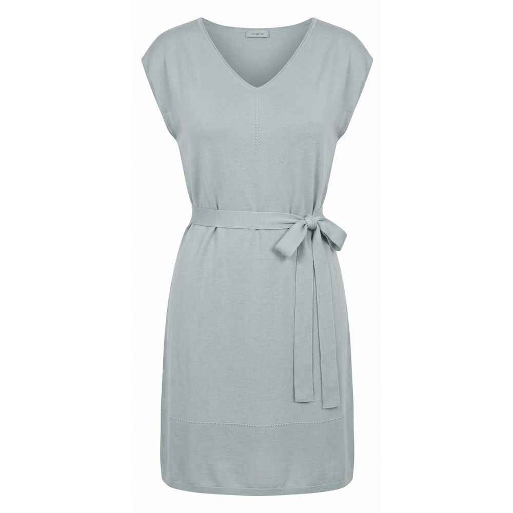 Malo Grey Silk Women Dress