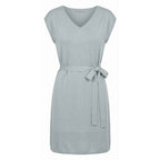 Malo Grey Silk Women Dress