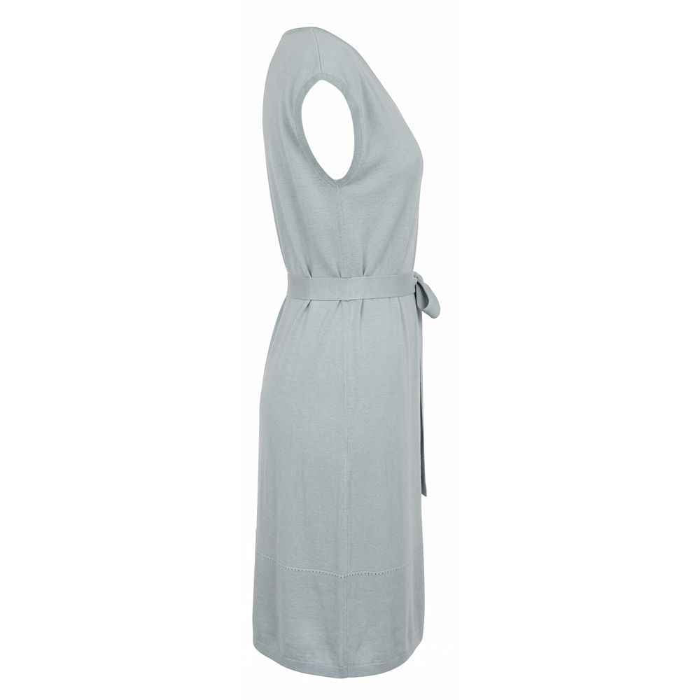 Malo Grey Silk Women Dress