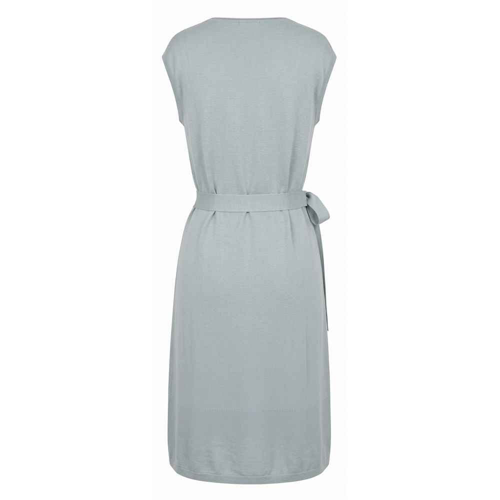 Malo Grey Silk Women Dress