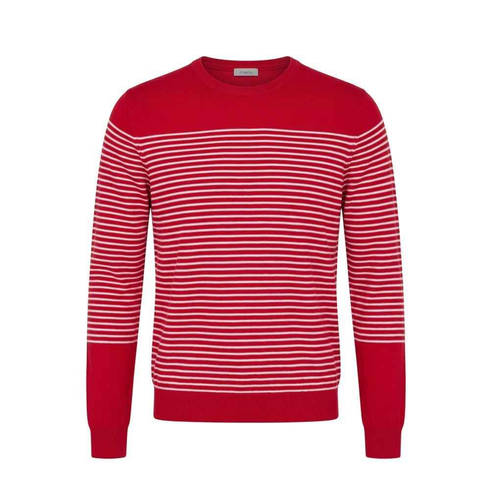 Malo Red Cotton Men Sweater