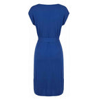 Malo Blue Silk Women Dress