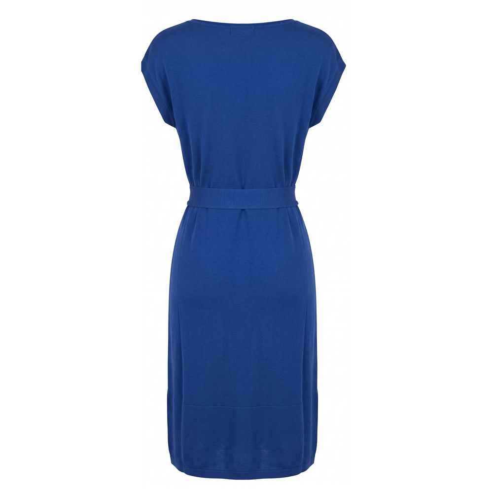 Malo Blue Silk Women Dress