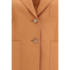 Chloé Orange Wool Oves Aries Blazer
