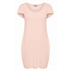 Malo Pink Cotton Women Dress
