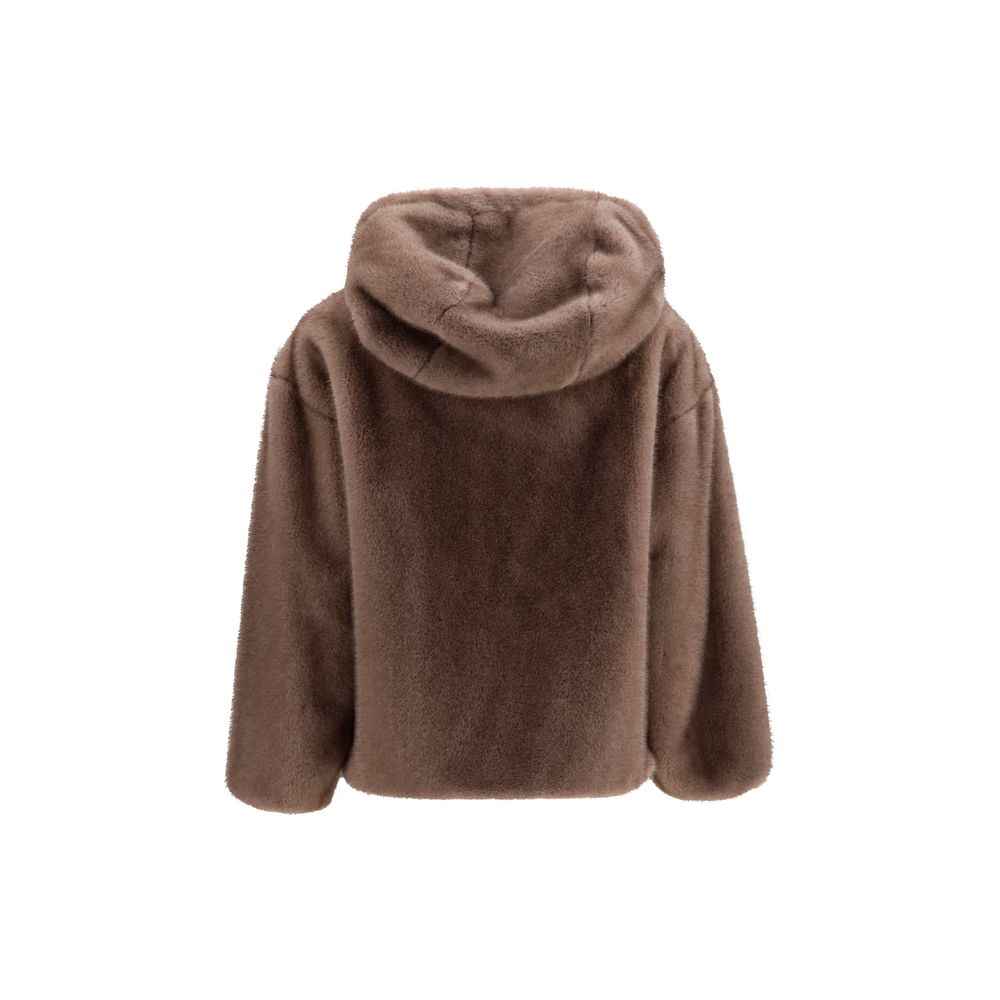 Herno Brown Polyester Full-Length Jacket