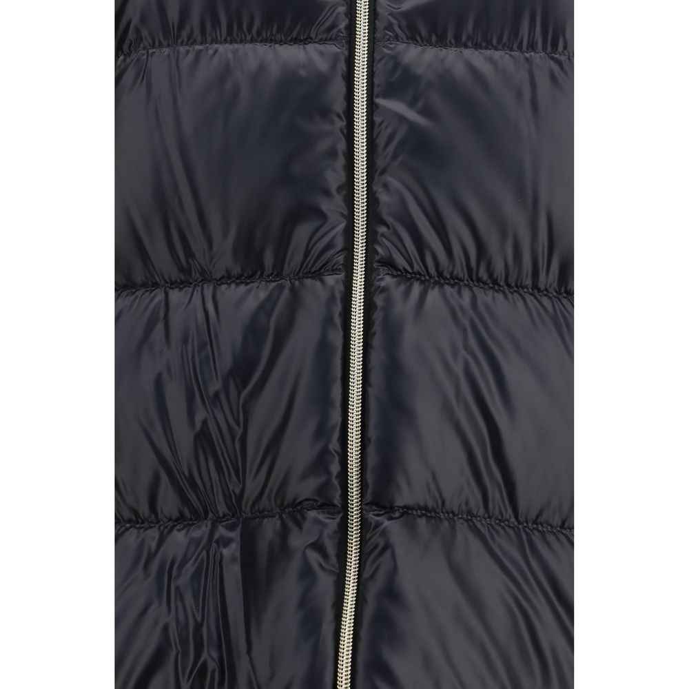 Herno Black Goose Down Full-Length Jacket