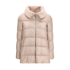 Herno Beige Goose Down Full-Length Jacket