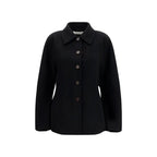 Rohe Black Wool Oves Aries Full-Length Jacket