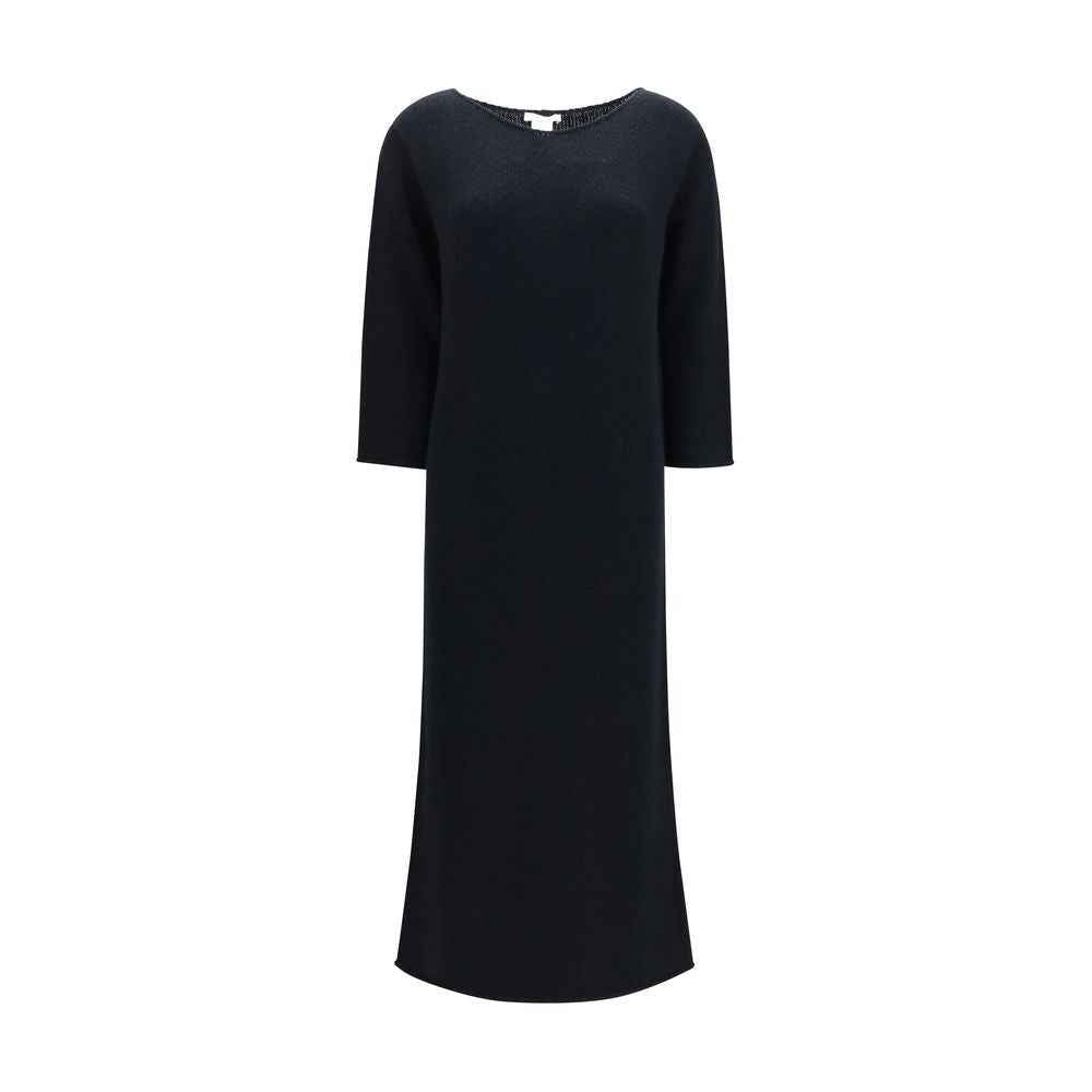 The Row Black Cotton Casual Dress