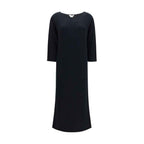 The Row Black Cotton Casual Dress