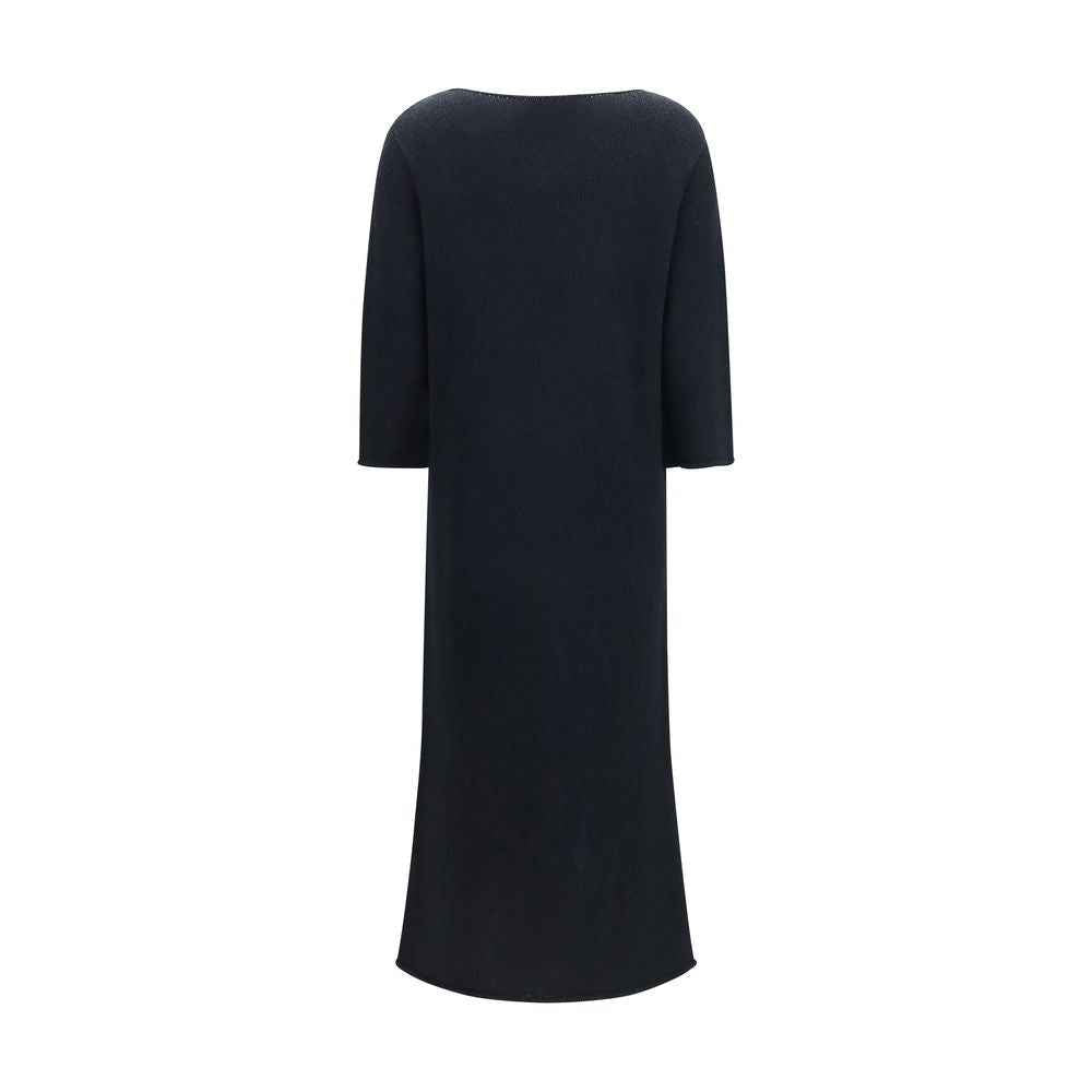 The Row Black Cotton Casual Dress