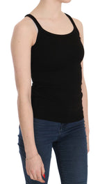 PINK MEMORIES Black Sleeveless Spaghetti Strap Blouse