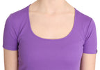 GF Ferre Purple 100% Polyester Short Sleeve Top  Blouse