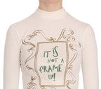 Exte Crew Neck It Is Not A Frame Up! Print Blouse