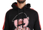 Dolce & Gabbana Black Pig of the Year Hooded Sweater