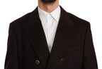 Dolce & Gabbana Bordeaux Cashmere Coat TAORMINA Blazer