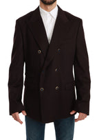 Dolce & Gabbana Bordeaux Cashmere Coat TAORMINA Blazer