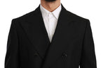 Dolce & Gabbana Black Slim Fit Jacket Coat Wool Blazer