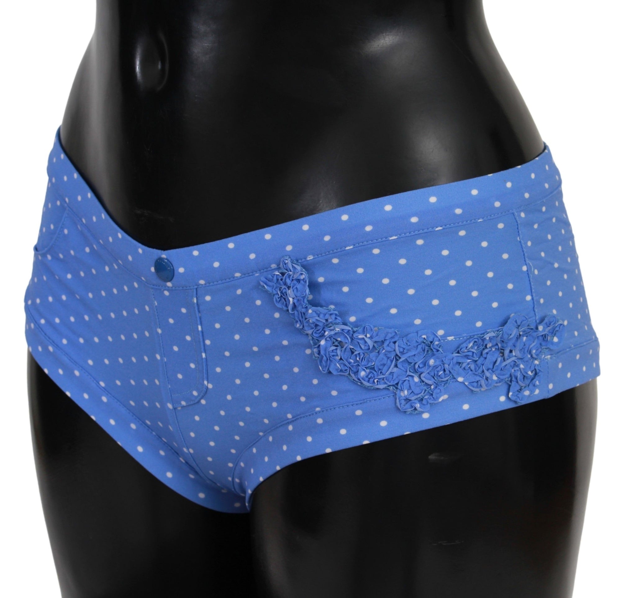 Ermanno Scervino Blue Shorts Beachwear Bikini Bottoms Swimsuit