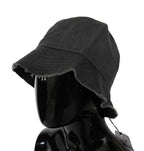 Costume National Black Washed Wide Brim Outdoor Bucket Hat