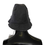 Costume National Black Washed Wide Brim Outdoor Bucket Hat