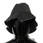 Costume National Black Washed Wide Brim Outdoor Bucket Hat