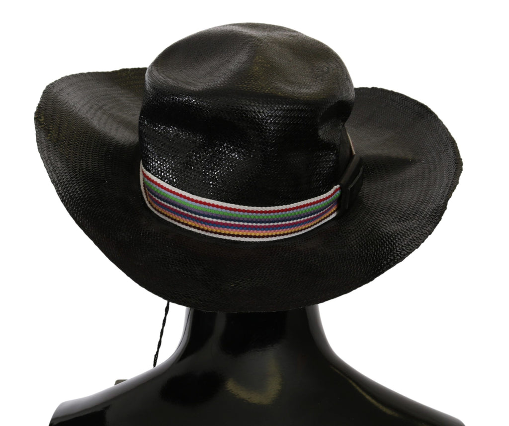 Costume National Black Wide Brim Cowboy Solid Hat - Maison Luxe