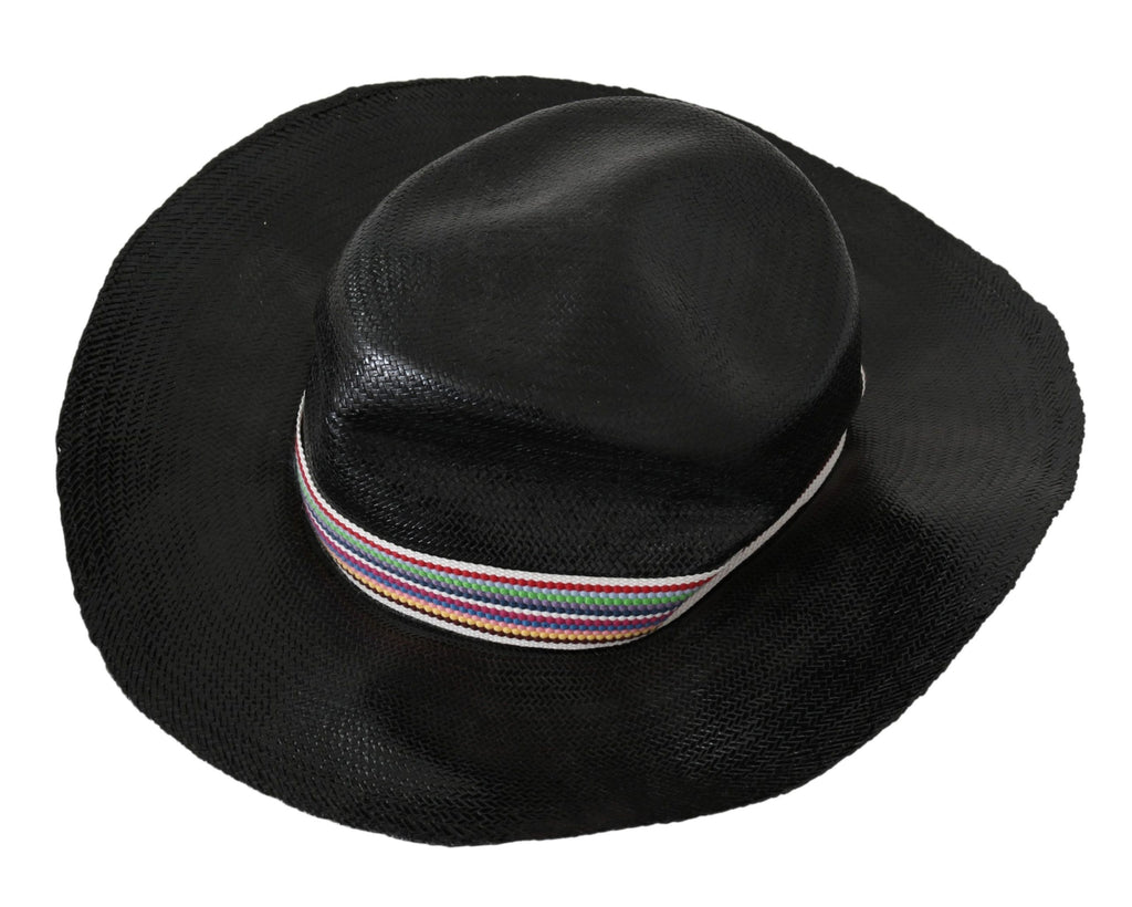Costume National Black Wide Brim Cowboy Solid Hat - Maison Luxe