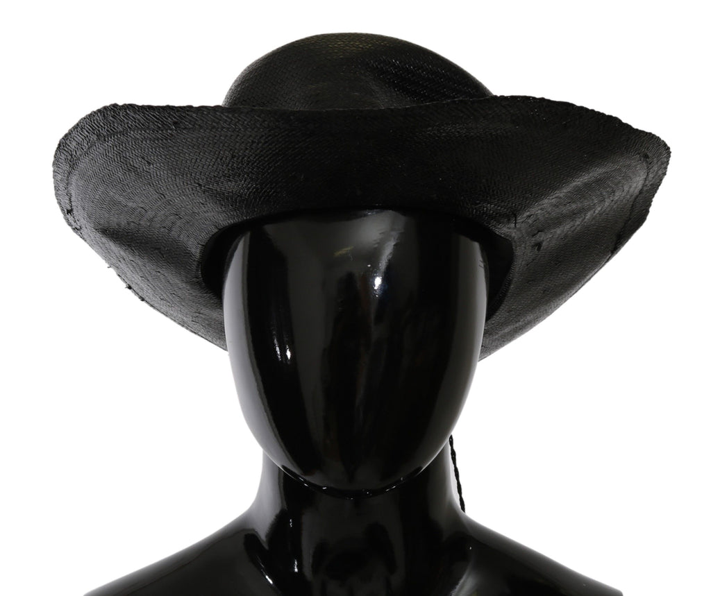 Costume National Black Wide Brim Cowboy Solid Hat - Maison Luxe